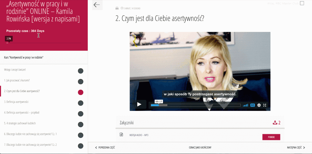 Asertywność kurs online